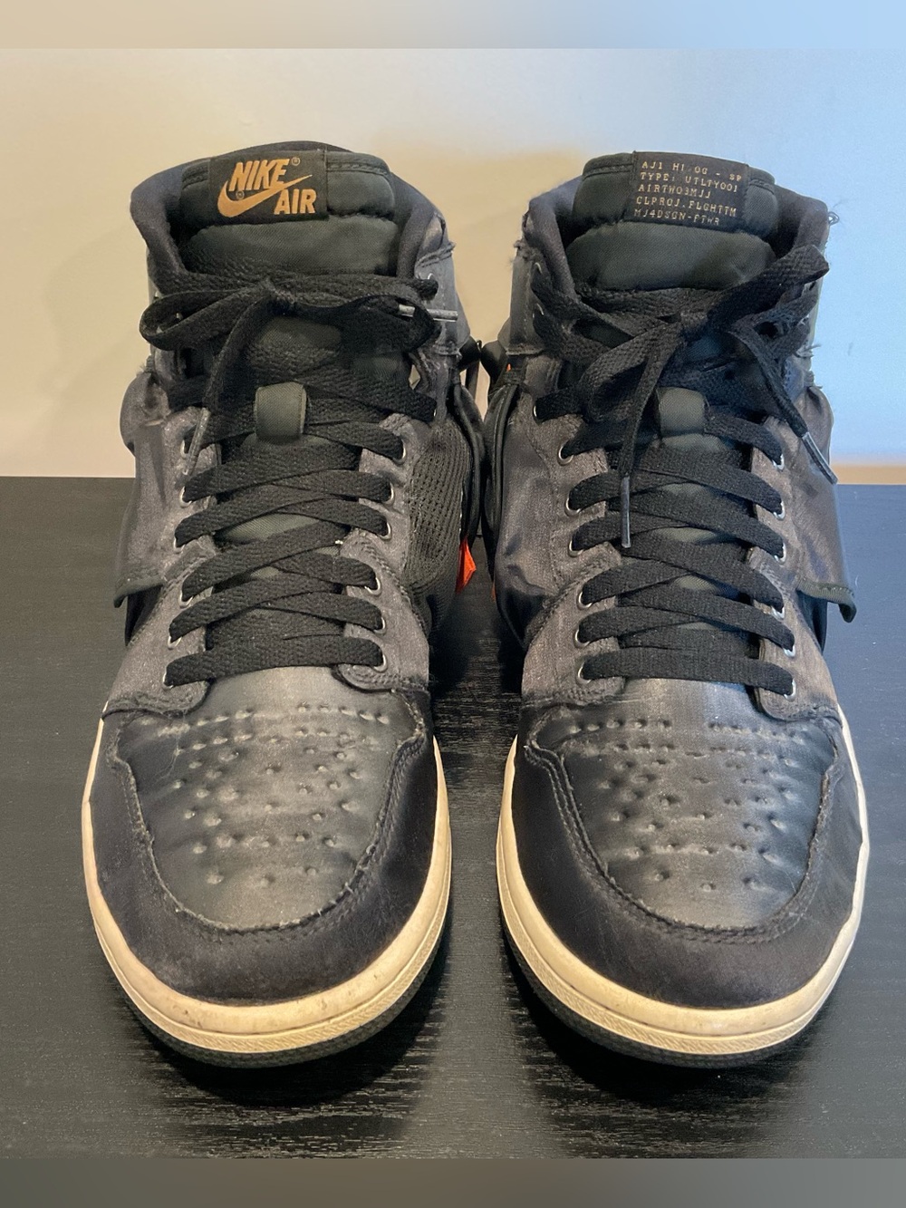 Nike Black High-Top Sneakers with Cream Midsole